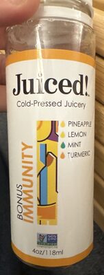 Pineapple, Lemon, Mint, Turmeric Bonus Immunity Juice, Pineapple, Lemon, Mint, Turmeric