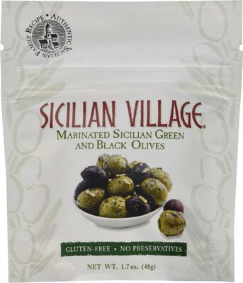 Marinated Sicilian Green And Black Olives