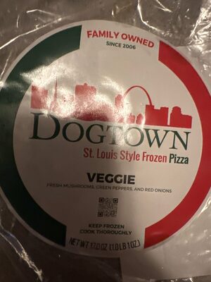 Veggie Fresh Mushrooms, Green Peppers, Red Onions St. Louis Style Frozen Pizza, Veggie