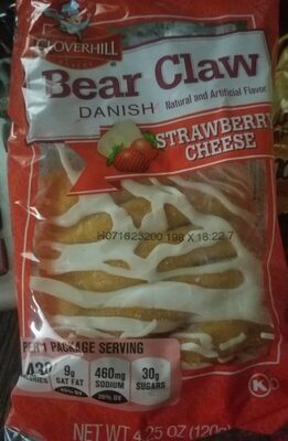 Bear Claw Strawberry Cheese Danish, Strawberry Cheese
