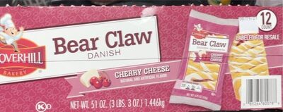Cherry Cheese Bear Claw Danish, Cherry Cheese