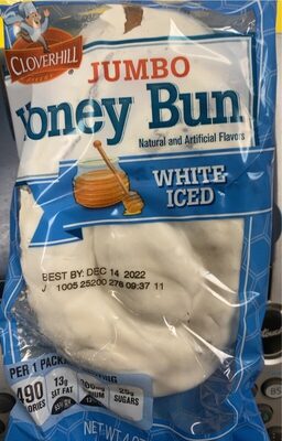 White Iced Flavor Jumbo Honey Bun, White Iced