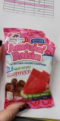 Flavor Infused Raisin, Sour Watermelon