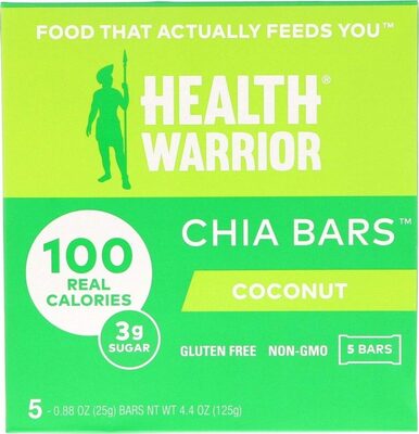 Coconut Flavor Chia Bars, Coconut
