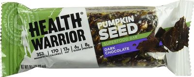 Dark Chocolate Honey & Cocoa Pumpkin Seeds Bar, Dark Chocolate