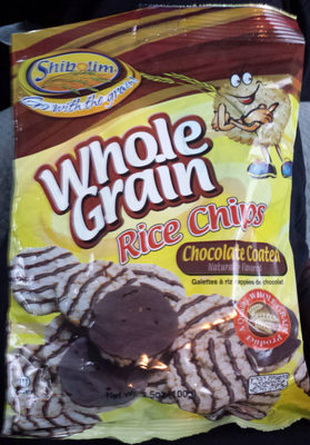 Real Chocolate Covered Whole Grain Rice Chips, Chocolate