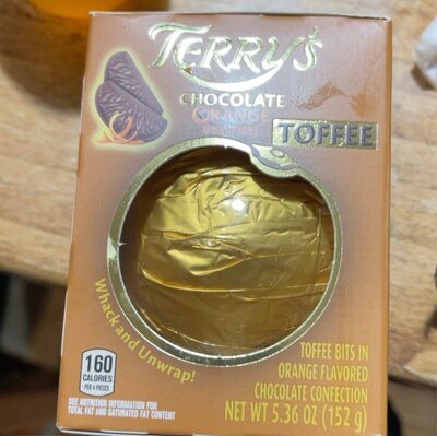 Orange Flavored Chocolate Toffee, Orange
