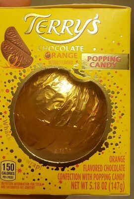 Chocolate Orange Popping Candy, Chocolate Orange