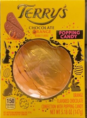 Chocolate Orange Confection With Popping Candy, Chocolate Orange
