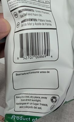Original Kettle Cooked Plantain Chips With Sea Salt, Original With Sea Salt