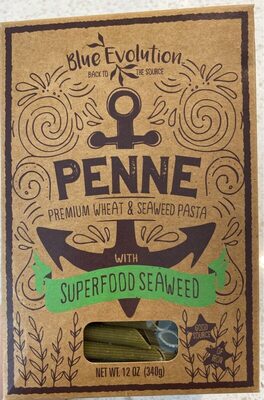 Semolina Durum Wheat Seaweed Pasta, Penne