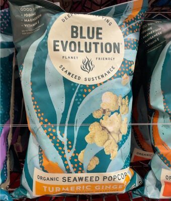 Turmeric Ginger Organic Seaweed Popcorn, Turmeric Ginger