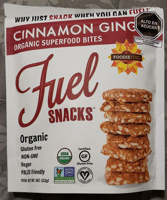 Cinnamon Ginger Fuel Snacks, Cinnamon Ginger