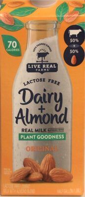 Original Dairy + Almond Lactose Free Lowfat Milk With Almond Blend, Original