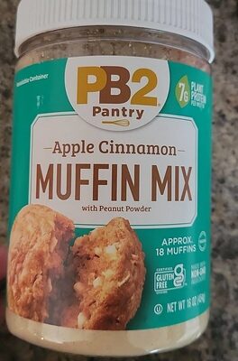 Pantry Apple Cinnamon With Peanut Powder Muffin Mix, Apple; Cinnamon