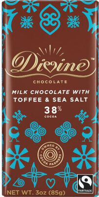 38% Cocoa With Toffee & Sea Salt Milk Chocolate, Toffee; Sea Salt