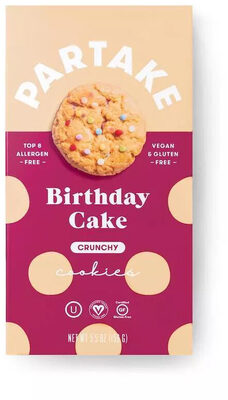 Birthday Cake Crunchy Cookies, Birthday Cake