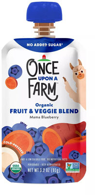 Mama Blueberry Organic Fruit & Veggie Blend, Mama Blueberry