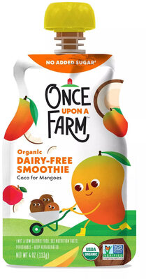 Coco For Mangoes Organic Mango, Apple, Pumpkin Seed, Orange Juice, Coconut Milk, Date, Carrot Dairy-Free Smoothie, Coco For Mangoes