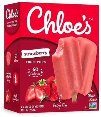 Strawberry Just Fruit, Water, And A Touch Of Cane Sugar Pops, Strawberry