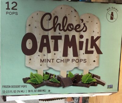 Mint Chip Oatmilk Frozen Dessert Pops, Mint Chip Oatmilk