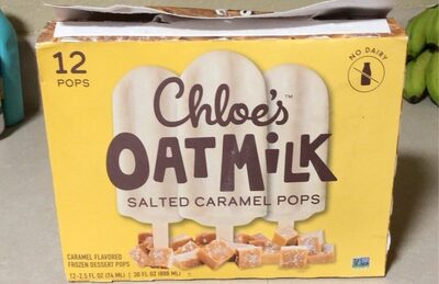 Salted Caramel Flavored Oatmilk Frozen Dessert Pops, Salted Caramel