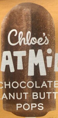 Chocolate Peanut Butter Flavored Oatmilk Frozen Dessert Pops, Chocolate Peanut Butter