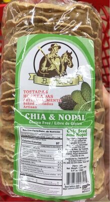 Chia Seed & Nopal Artisan Baked Tostadas, Chia Seed & Nopal