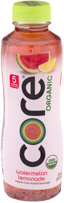 Core Organic, Organic Fruit Infused Beverage With Antioxidants, Watermelon Lemonade, Watermelon Lemonade