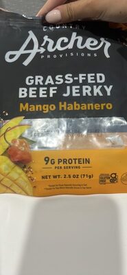 Provisions Mango Habanero Grass-Fed Beef Jerky, Mango; Habanero