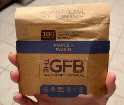 Maple + Raisin Gluten Free Oatmeal, Maple + Raisin