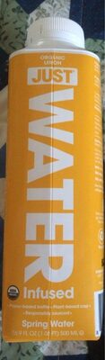 Lemon Organic Infused Spring Water, Lemon