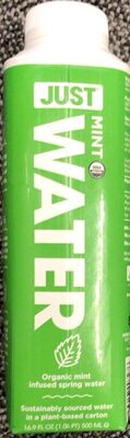 Organic Mint Infused Spring Water, Mint