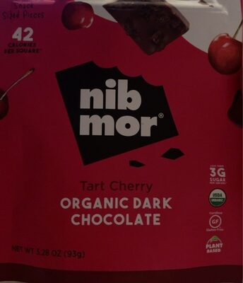 Tart Cherry Organic Dark Chocolate, Cherry