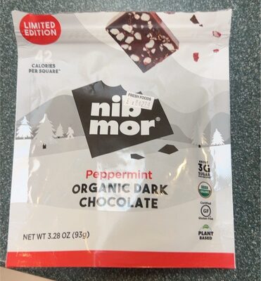 Organic Dark Chocolate Peppermint, Dark Chocolate