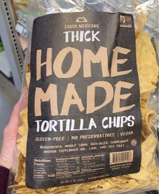 Thick Home Made Tortilla Chips, Thick