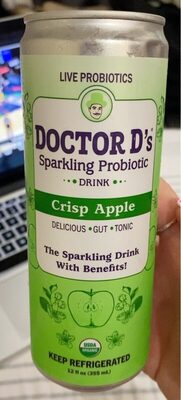 Crisp Apple Sparkling Probiotic Drink, Apple