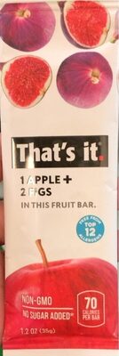 1 Apple + 2 Figs Fruit Bar, Apple + Figs