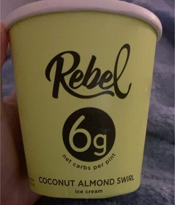 Coconut Almond Swirl Ice Cream, Coconut Almond Swirl