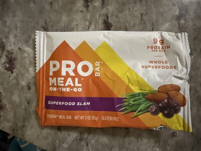 Superfood Slam Meal On-The-Go Bar, Superfood Slam