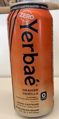 Orange Vanilla Flavored Sparkling Beverage, Orange Vanilla