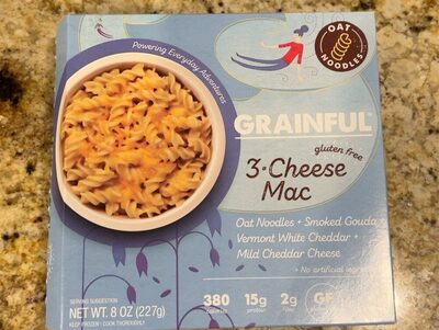 3-Cheese Mac Gluten Free Oat Noodles + Smoked Gouda + Vermont White Cheddar + Mild Cheddar Cheese, 3-Cheese Mac