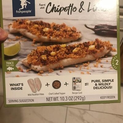 Topped With Chipotle & Lime Wild Pacific Rockfish, Chipotle & Lime