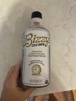 Light Roast Unsweetened Cold Brew Organic 100% Arabica Coffee, Unsweetened