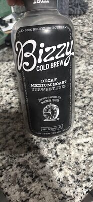 Unsweetened Decaf Cold Brew 100% Arabica Coffee, Unsweetened