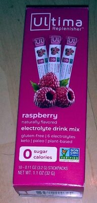 Raspberry Electrolyte Drink Mix Stickpacks, Raspberry