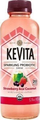 Strawberry Aai Coconut Probiotic Refresher Sparkling Drink, Strawberry; Aai; Coconut