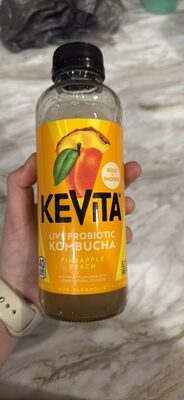 Pineapple Peach Master Brew Kombucha, Pineapple; Peach