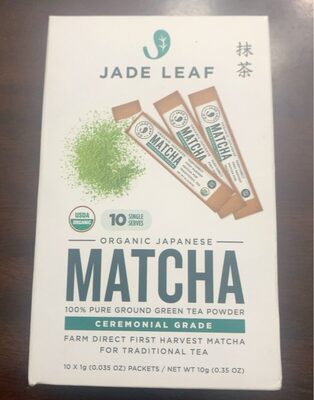 Ceremonial Grade Organic Japanese Matcha 100% Pure Ground Green Tea Powder Packets, Ceremonial Grade