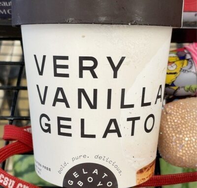 Madagascar Very Vanilla Beans Blended With Fresh Milk & Cream Gelato, Very Vanilla
